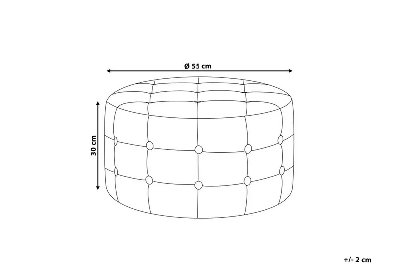 Tampa Fotpall 55|55 cm - Grå - Möbler - Vardagsrum - Stolar & sittmöbler - Pallar - Fotpall