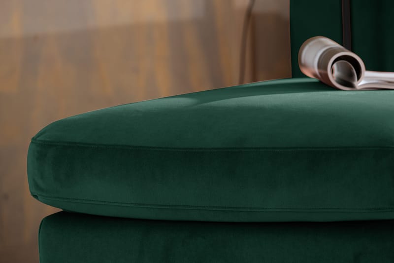 Teodin Fotpall Sammet - Grön - Möbler - Vardagsrum - Stolar & sittmöbler - Pallar - Fotpall