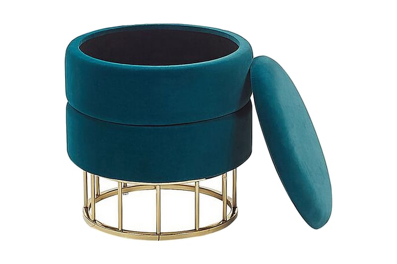 Tomakulla Fotpall med Förvaring - Blå - Möbler - Vardagsrum - Stolar & sittmöbler - Pallar - Fotpall