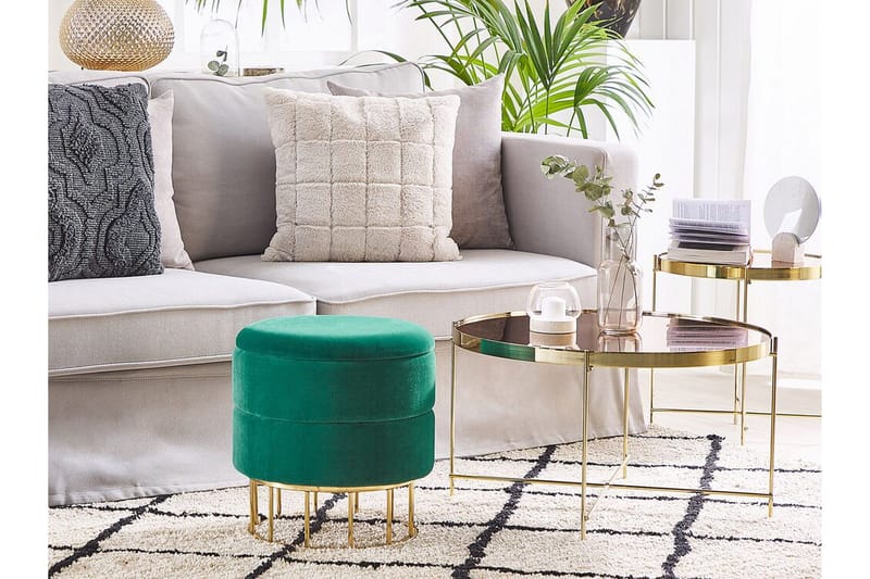 Tomakulla Fotpall med Förvaring - Grön - Möbler - Vardagsrum - Stolar & sittmöbler - Pallar - Fotpall