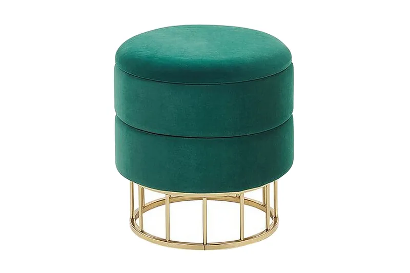 Tomakulla Fotpall med Förvaring, Grön