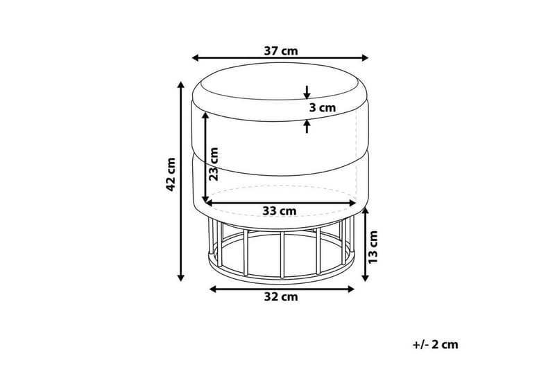 Tomakulla Fotpall med Förvaring - Rosa - Möbler - Vardagsrum - Stolar & sittmöbler - Pallar - Fotpall