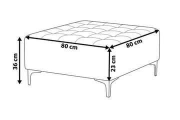 Toomey Fotpall - Grå - Möbler - Vardagsrum - Stolar & sittmöbler - Pallar - Fotpall
