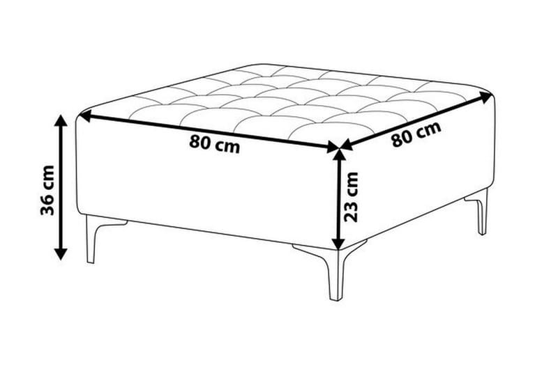 Toomey Fotpall - Grå - Möbler - Vardagsrum - Stolar & sittmöbler - Pallar - Fotpall