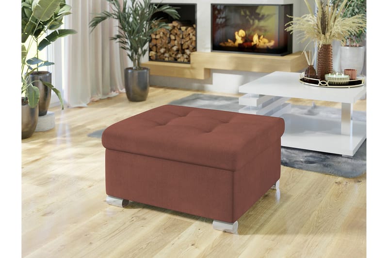 Trefor Fotpall 68 cm Brun - Möbler - Vardagsrum - Stolar & sittmöbler - Pallar - Fotpall