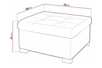 Trefor Fotpall 68 cm - Grön - Möbler - Vardagsrum - Stolar & sittmöbler - Pallar - Fotpall