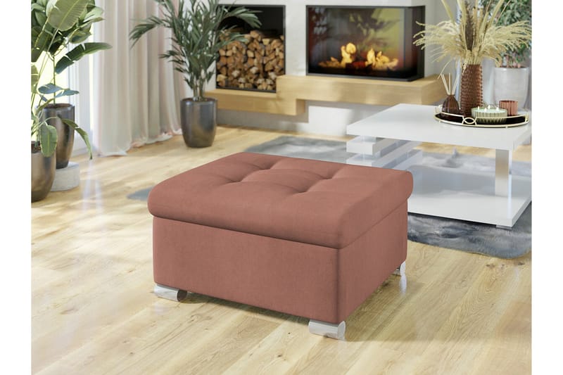 Trefor Fotpall 68 cm Ljusbrun - Möbler - Vardagsrum - Stolar & sittmöbler - Pallar - Fotpall