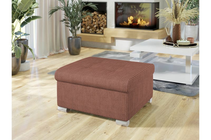 Trefor Fotpall 68 cm - Rosa - Möbler - Vardagsrum - Stolar & sittmöbler - Pallar - Fotpall