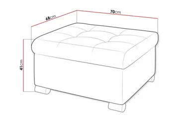 Trefor Fotpall 68 cm - Möbler - Vardagsrum - Stolar & sittmöbler - Pallar - Fotpall