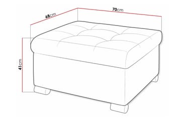 Trefor Fotpall 68 cm - Möbler - Vardagsrum - Stolar & sittmöbler - Pallar - Fotpall