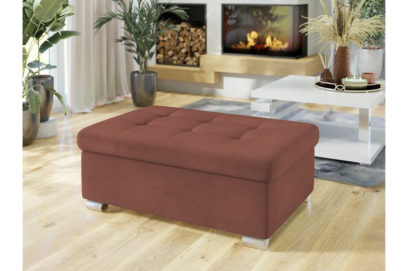 Trefor Fotpall 70 cm Brun - Möbler - Vardagsrum - Stolar & sittmöbler - Pallar - Fotpall