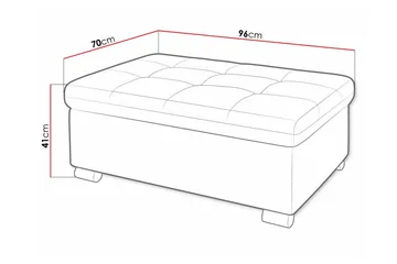 Trefor Fotpall 70 cm - Grå - Möbler - Vardagsrum - Stolar & sittmöbler - Pallar - Fotpall