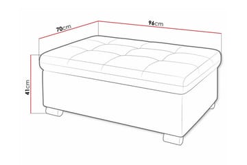 Trefor Fotpall 70 cm - Grön - Möbler - Vardagsrum - Stolar & sittmöbler - Pallar - Fotpall