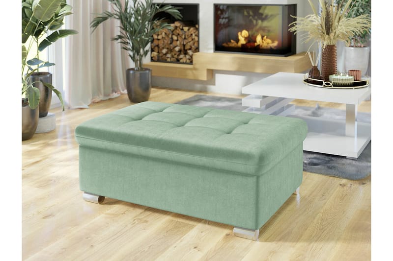 Trefor Fotpall 70 cm Grön - Möbler - Vardagsrum - Stolar & sittmöbler - Pallar - Fotpall