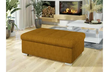 Trefor Fotpall 70 cm - Gul - Möbler - Vardagsrum - Stolar & sittmöbler - Pallar - Fotpall