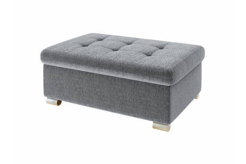Trefor Fotpall 70 cm Ljusgrå - Möbler - Vardagsrum - Stolar & sittmöbler - Pallar - Fotpall