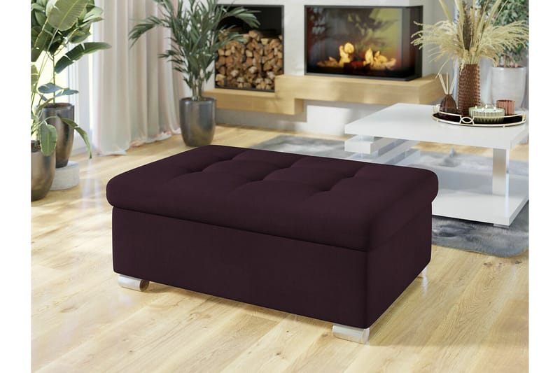 Trefor Fotpall 70 cm Mörkbrun - Möbler - Vardagsrum - Stolar & sittmöbler - Pallar - Fotpall