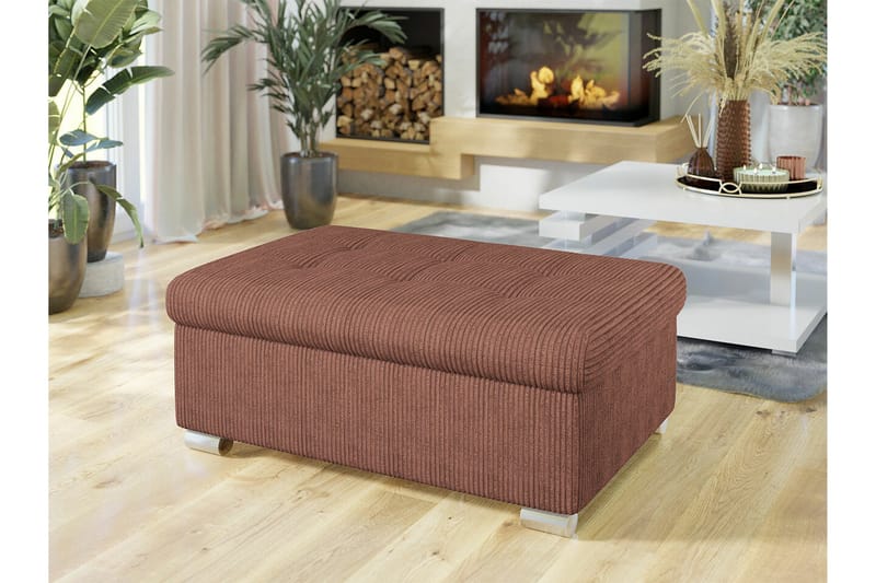 Trefor Fotpall 70 cm - Rosa - Möbler - Vardagsrum - Stolar & sittmöbler - Pallar - Fotpall