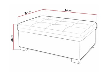 Trefor Fotpall 70 cm - Rosa - Möbler - Vardagsrum - Stolar & sittmöbler - Pallar - Fotpall