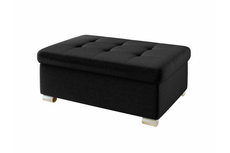 Trefor Fotpall 70 cm Svart - Möbler - Vardagsrum - Stolar & sittmöbler - Pallar - Fotpall