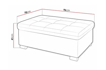 Trefor Fotpall 70 cm - Möbler - Vardagsrum - Stolar & sittmöbler - Pallar - Fotpall