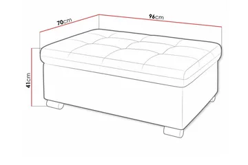 Trefor Fotpall 70 cm - Möbler - Vardagsrum - Stolar & sittmöbler - Pallar - Fotpall