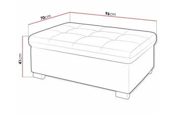 Trefor Fotpall 70 cm - Möbler - Vardagsrum - Stolar & sittmöbler - Pallar - Fotpall