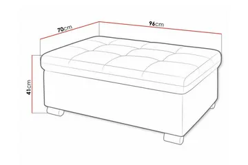 Trefor Fotpall 70 cm - Möbler - Vardagsrum - Stolar & sittmöbler - Pallar - Fotpall