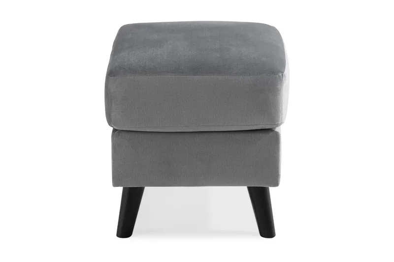 Trend Fotpall - Ljusgrå Sammet - Möbler - Vardagsrum - Stolar & sittmöbler - Pallar - Fotpall