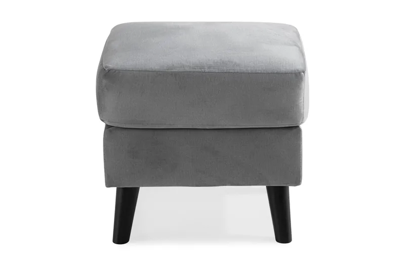 Trend Fotpall - Ljusgrå Sammet - Möbler - Vardagsrum - Stolar & sittmöbler - Pallar - Fotpall