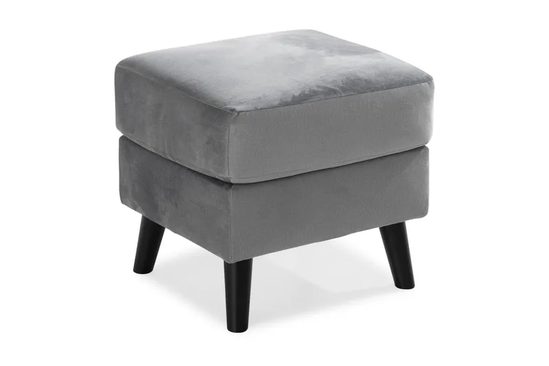 Trend Fotpall, Ljusgrå Sammet