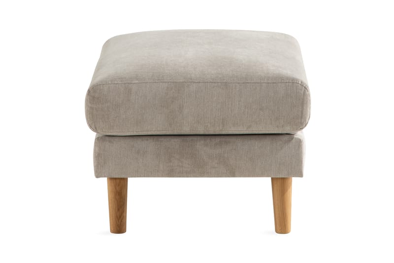Trend Lyx Fotpall - Beige/Ek - Möbler - Vardagsrum - Stolar & sittmöbler - Pallar - Fotpall