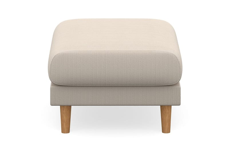 Trend Lyx Fotpall - Beige/Ek - Möbler - Vardagsrum - Stolar & sittmöbler - Pallar - Fotpall