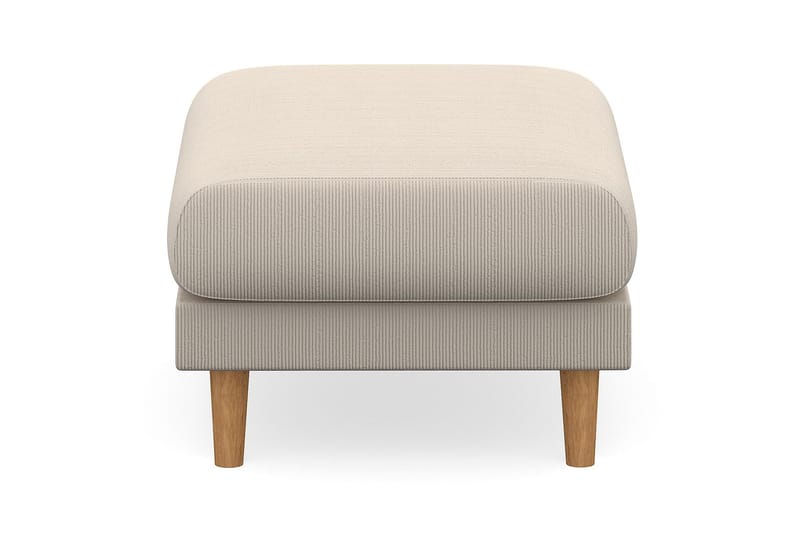 Trend Lyx Fotpall - Beige/Ek - Möbler - Vardagsrum - Stolar & sittmöbler - Pallar - Fotpall