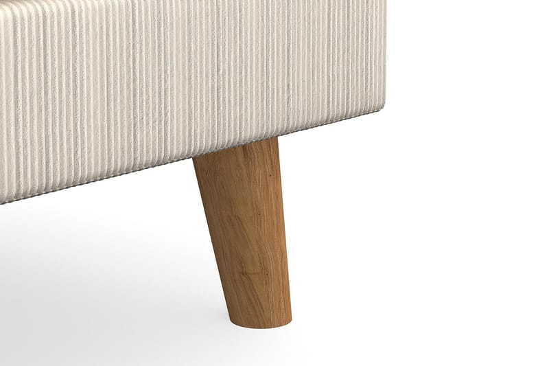 Trend Lyx Fotpall - Beige/Ek - Möbler - Vardagsrum - Stolar & sittmöbler - Pallar - Fotpall