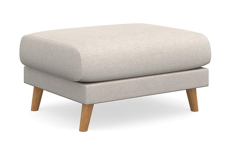 Trend Lyx Fotpall - Beige/Ek - Möbler - Vardagsrum - Stolar & sittmöbler - Pallar - Fotpall