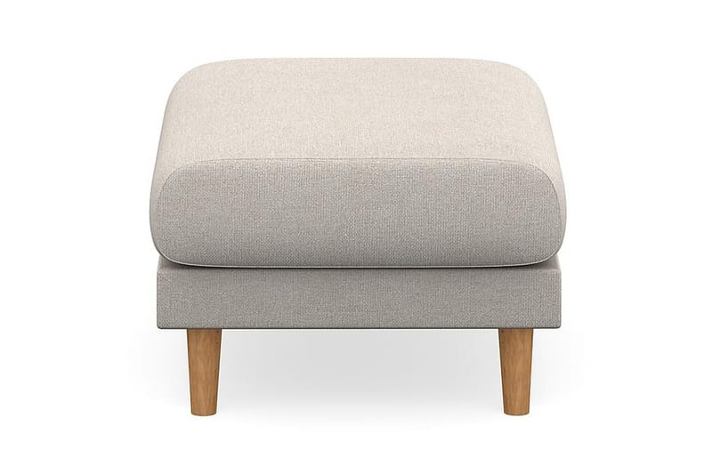 Trend Lyx Fotpall - Beige/Ek - Möbler - Vardagsrum - Stolar & sittmöbler - Pallar - Fotpall