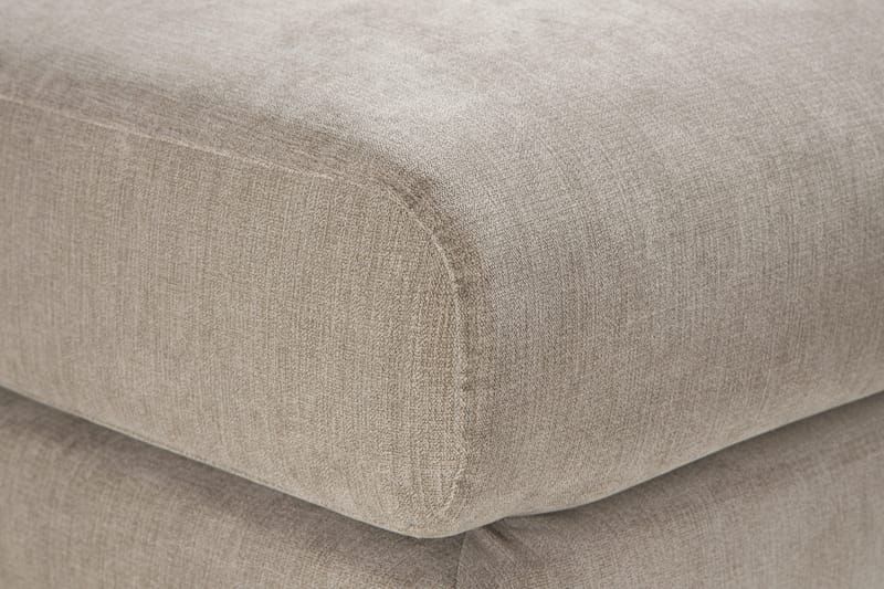 Trend Lyx Fotpall - Beige/Ek - Möbler - Vardagsrum - Stolar & sittmöbler - Pallar - Fotpall