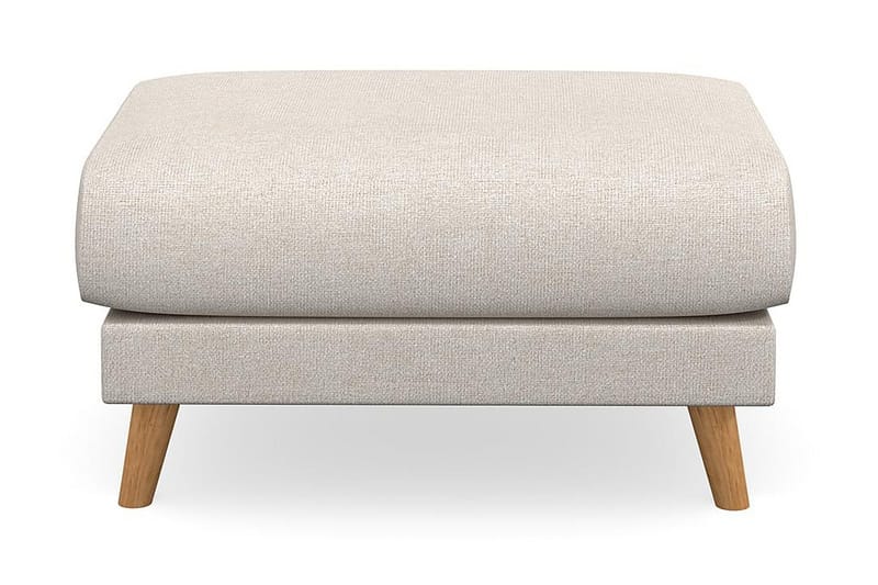 Trend Lyx Fotpall - Beige/Ek - Möbler - Vardagsrum - Stolar & sittmöbler - Pallar - Fotpall