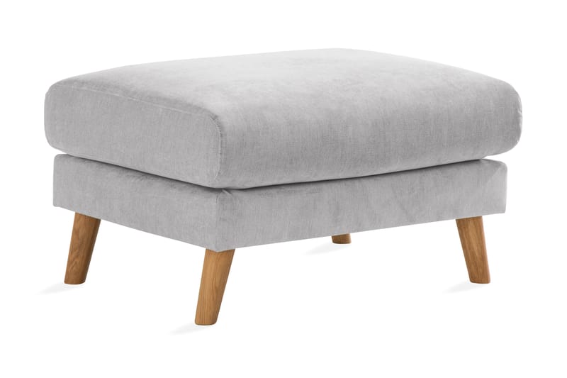 Trend Lyx Fotpall - Ljusgrå/Ek - Möbler - Vardagsrum - Stolar & sittmöbler - Pallar - Fotpall