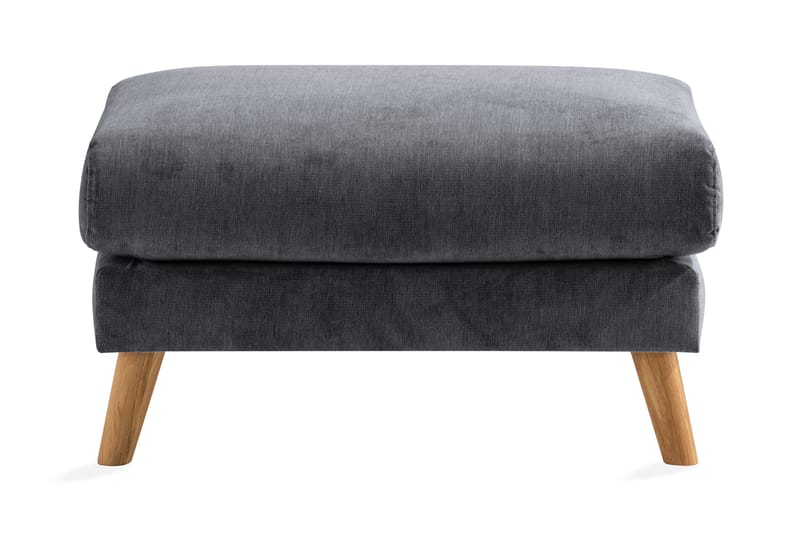 Trend Lyx Fotpall - Mörkgrå/Ek - Möbler - Vardagsrum - Stolar & sittmöbler - Pallar - Fotpall