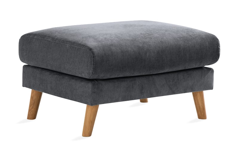 Trend Lyx Fotpall - Mörkgrå/Ek - Möbler - Vardagsrum - Stolar & sittmöbler - Pallar - Fotpall
