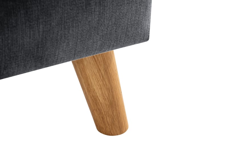 Trend Lyx Fotpall - Mörkgrå/Ek - Möbler - Vardagsrum - Stolar & sittmöbler - Pallar - Fotpall