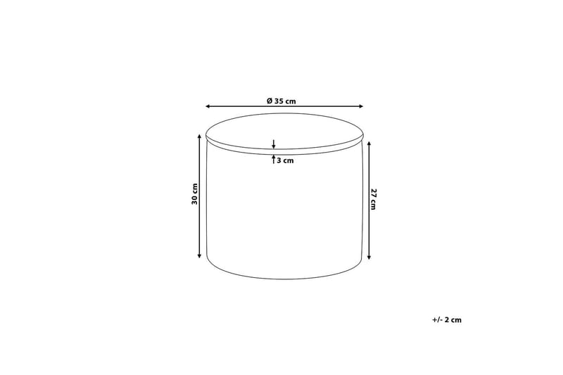 Tunica Fotpall 35|30 cm - Rosa - Möbler - Vardagsrum - Stolar & sittmöbler - Pallar - Fotpall