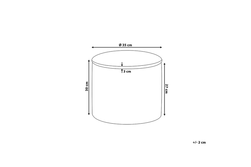 Tunica Fotpall 35|35 cm - Grön - Möbler - Vardagsrum - Stolar & sittmöbler - Pallar - Fotpall