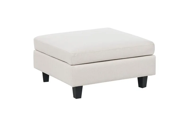 Fotpall Unstad Ljusbeige/svart, Ljusbeige/svart