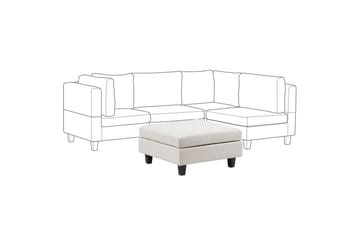 Fotpall Unstad Ljusbeige/svart - Ljusbeige/svart - Möbler - Vardagsrum - Stolar & sittmöbler - Pallar - Fotpall