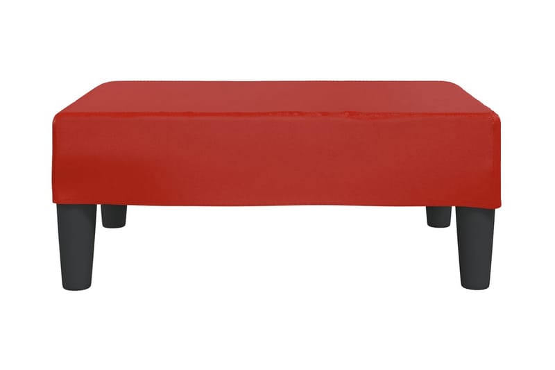 Fotpall vinröd 78x56x32 cm konstläder - Vinröd - Möbler - Vardagsrum - Stolar & sittmöbler - Pallar - Fotpall