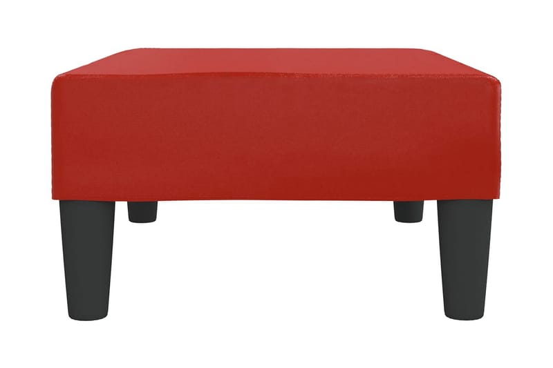 Fotpall vinröd 78x56x32 cm konstläder - Vinröd - Möbler - Vardagsrum - Stolar & sittmöbler - Pallar - Fotpall