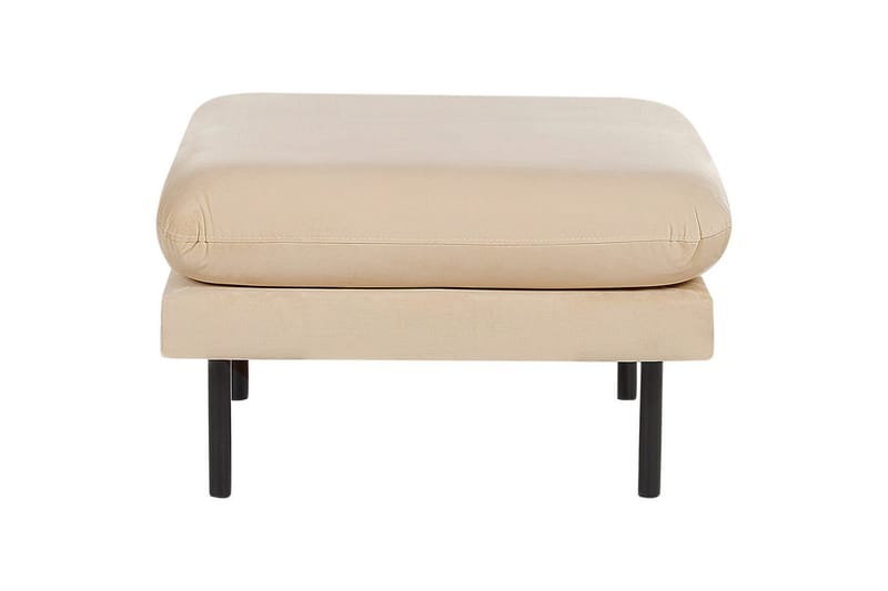 Fotpall Vinterbro Beige/svart, Sammet - Beige/svart, Sammet - Möbler - Vardagsrum - Stolar & sittmöbler - Pallar - Fotpall